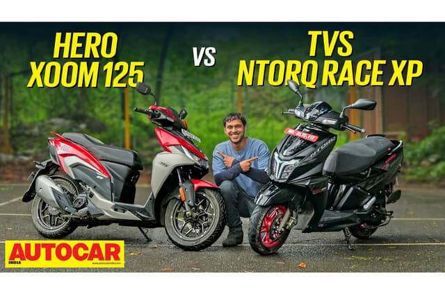 Hero Xoom 125 vs TVS Ntorq Race XP comparison video